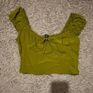 Olive Green Women's Top